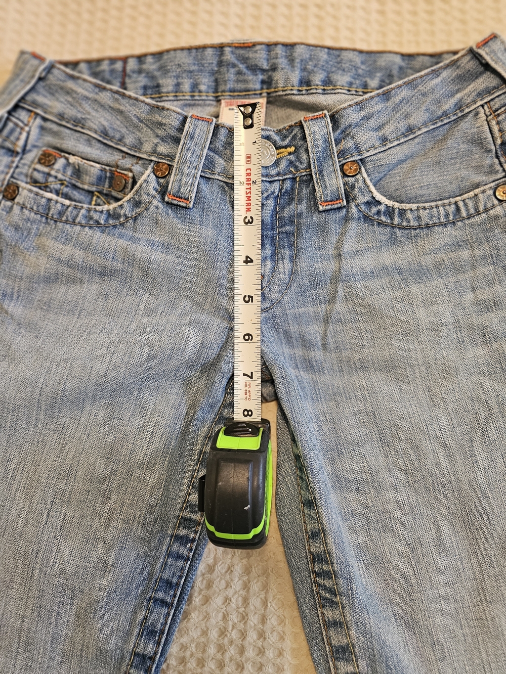 ๐งโโ๏ธโจ TRUE RELIGION FAIRYCORE Y2K VINTAGE JEANS โ EXTREMELY RARE Size 27 - Picture 12 of 15